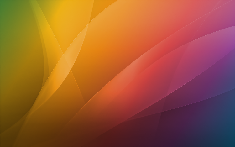 A smooth gradient blends from green through yellow, orange, red, purple, and blue.